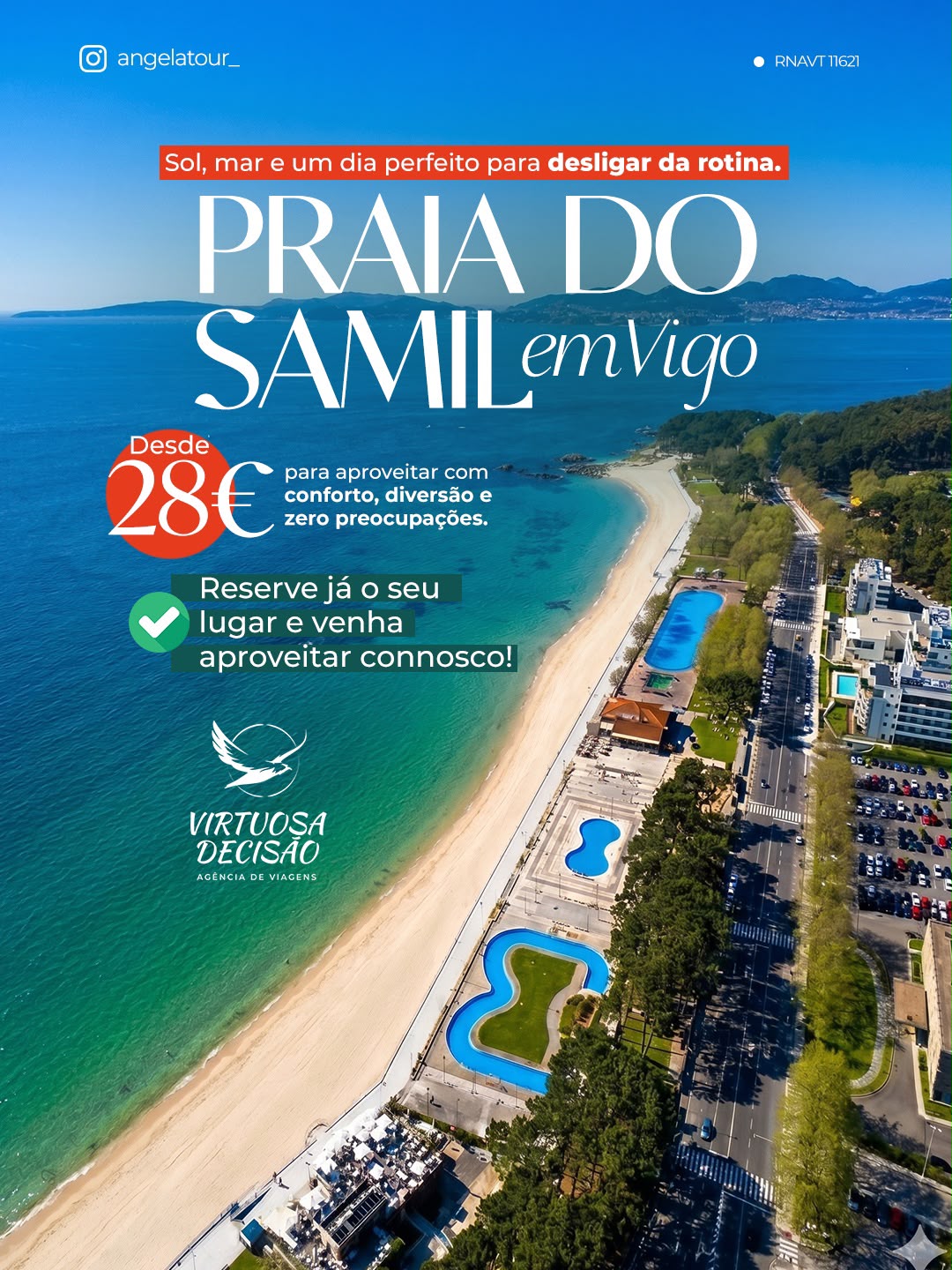 Pacote Praia do Samil em Vigo